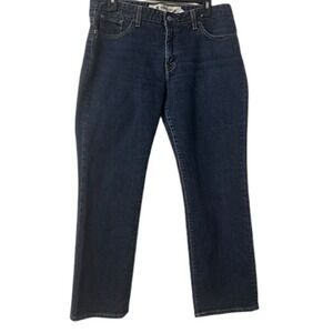 Gap‎ Pencil Cut Denim Jeans 12 Regular Dark Wash Americana Denim Farm Cowgirl